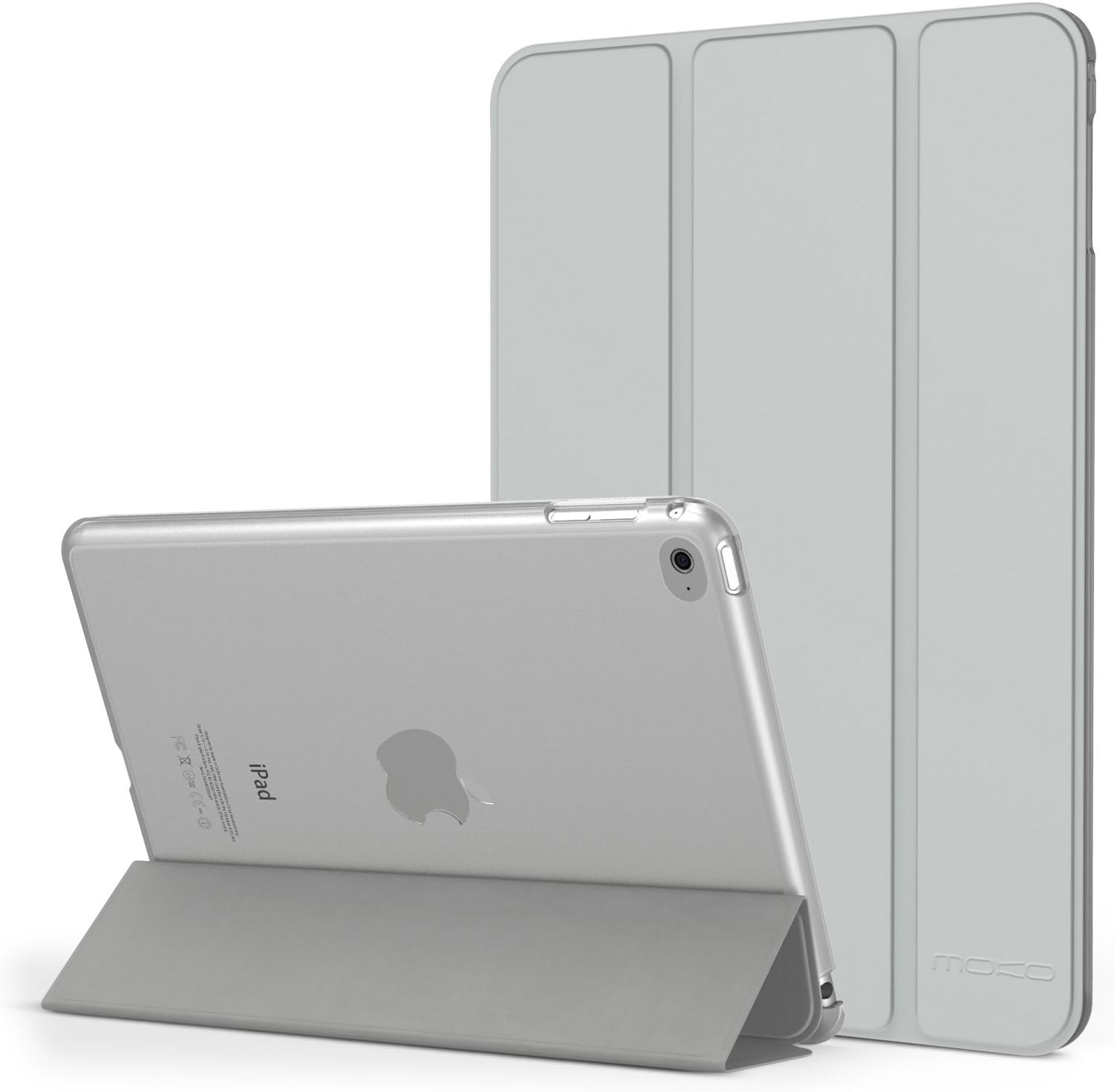 超薄轻质智能外壳支架带半透明磨砂背面保护,适用于苹果 ipad mini 4